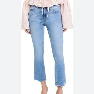 PAIGE Colette Crop Flare Jeans, Mel distressed 27